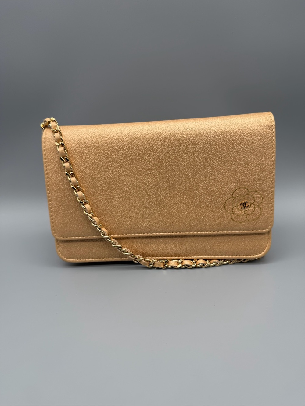 Chanel Wallet on Chain - Gold Grained Calf Skin